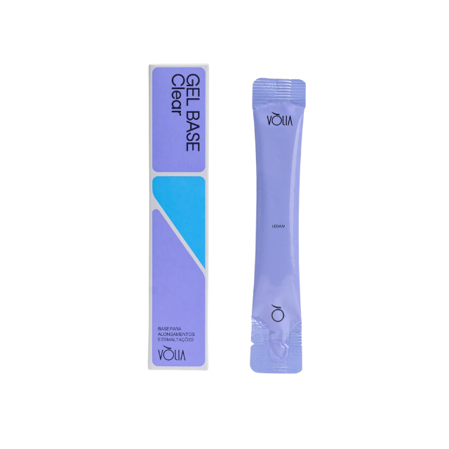 Vòlia 투명 베이스 젤 - 젤 손톱용 전문 베이스 코트 - 용량 선택: 0.32 온스 (9 ml) 병 또는 0.42 온스 (12 g) 리필 봉지