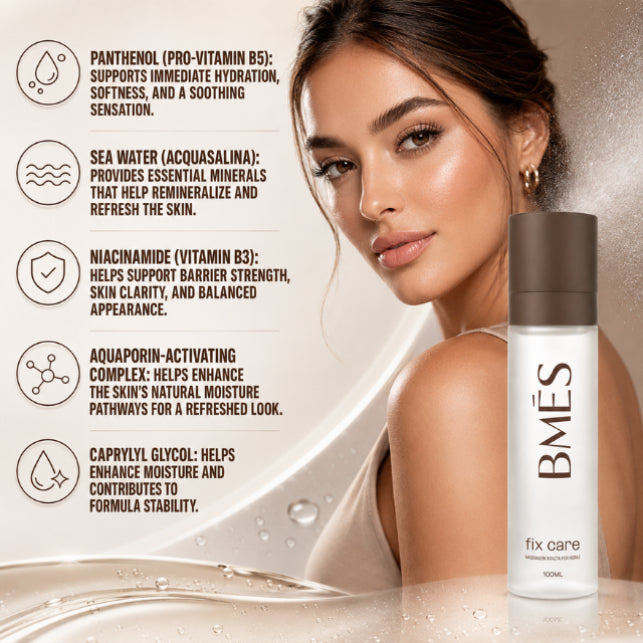 BMÉS Fix Care Hydrating Setting Mist — product image 3 of 3 — available at MKPBR.COM